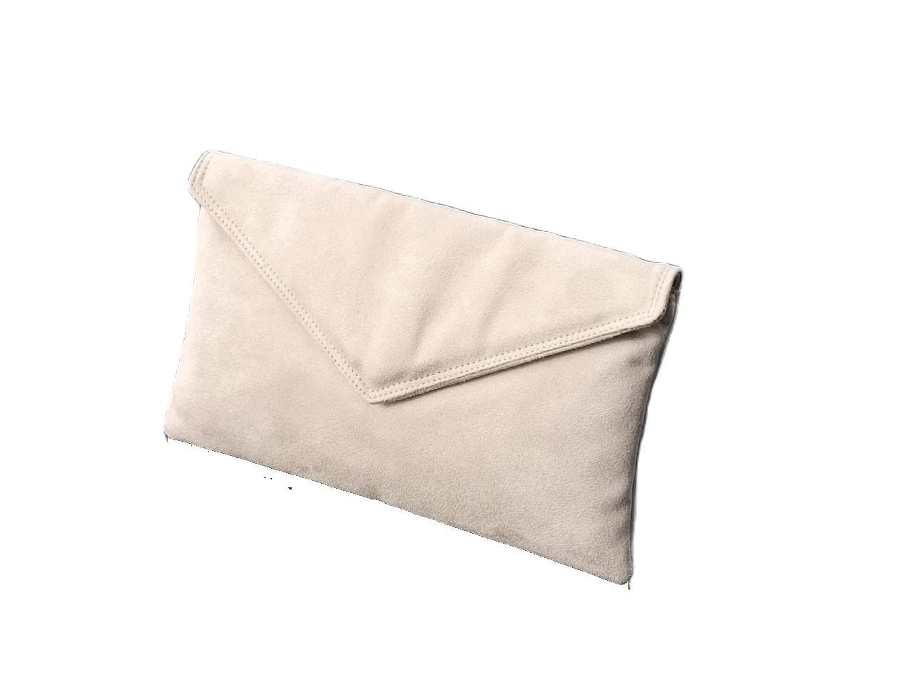 LONI Clutch/Shoulder Bag Faux Suede Handmade in The UK