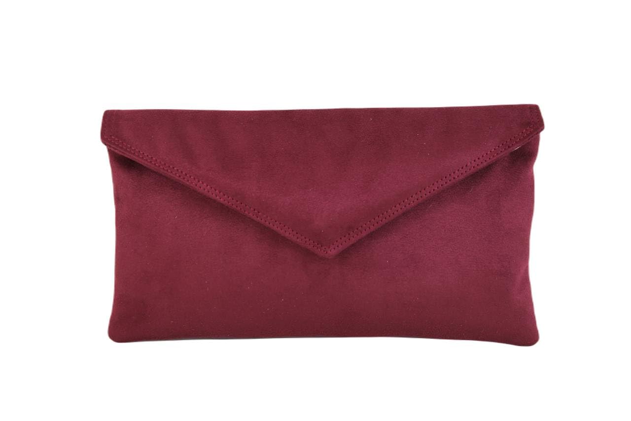 LONI Clutch/Shoulder Bag Faux Suede Handmade in The UK