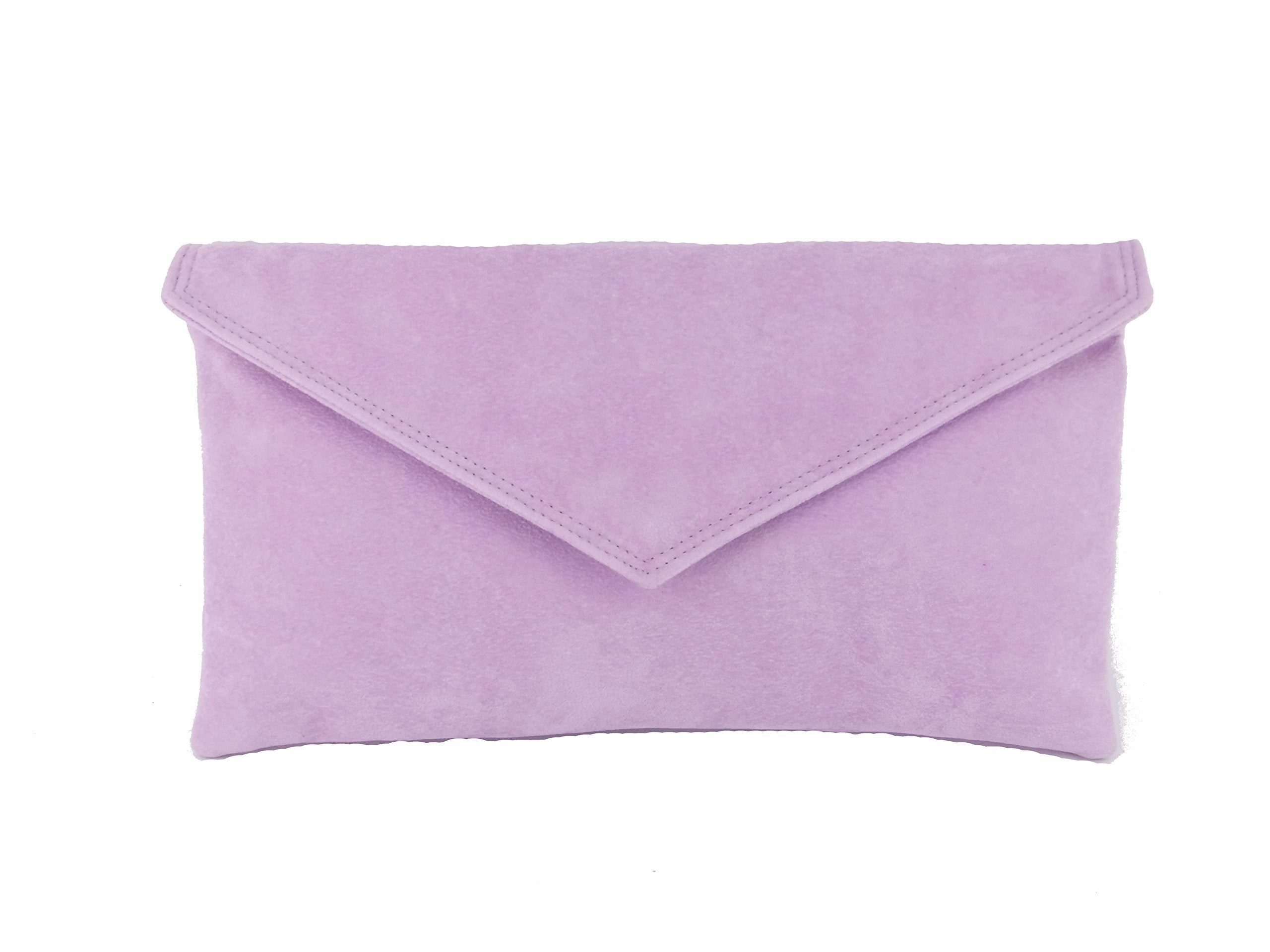 LONI Clutch/Shoulder Bag Faux Suede Handmade in The UK