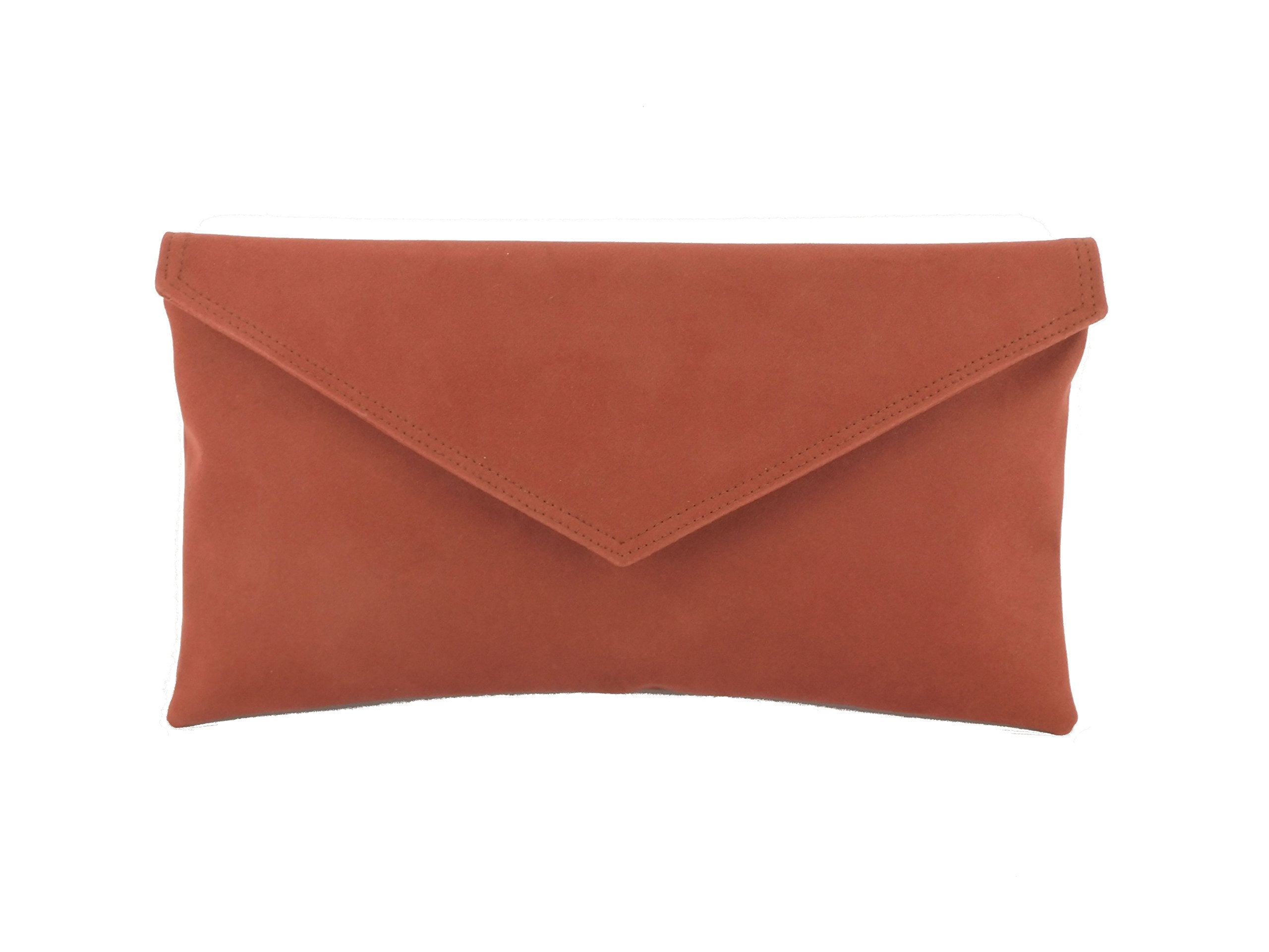 LONI Clutch/Shoulder Bag Faux Suede Handmade in The UK