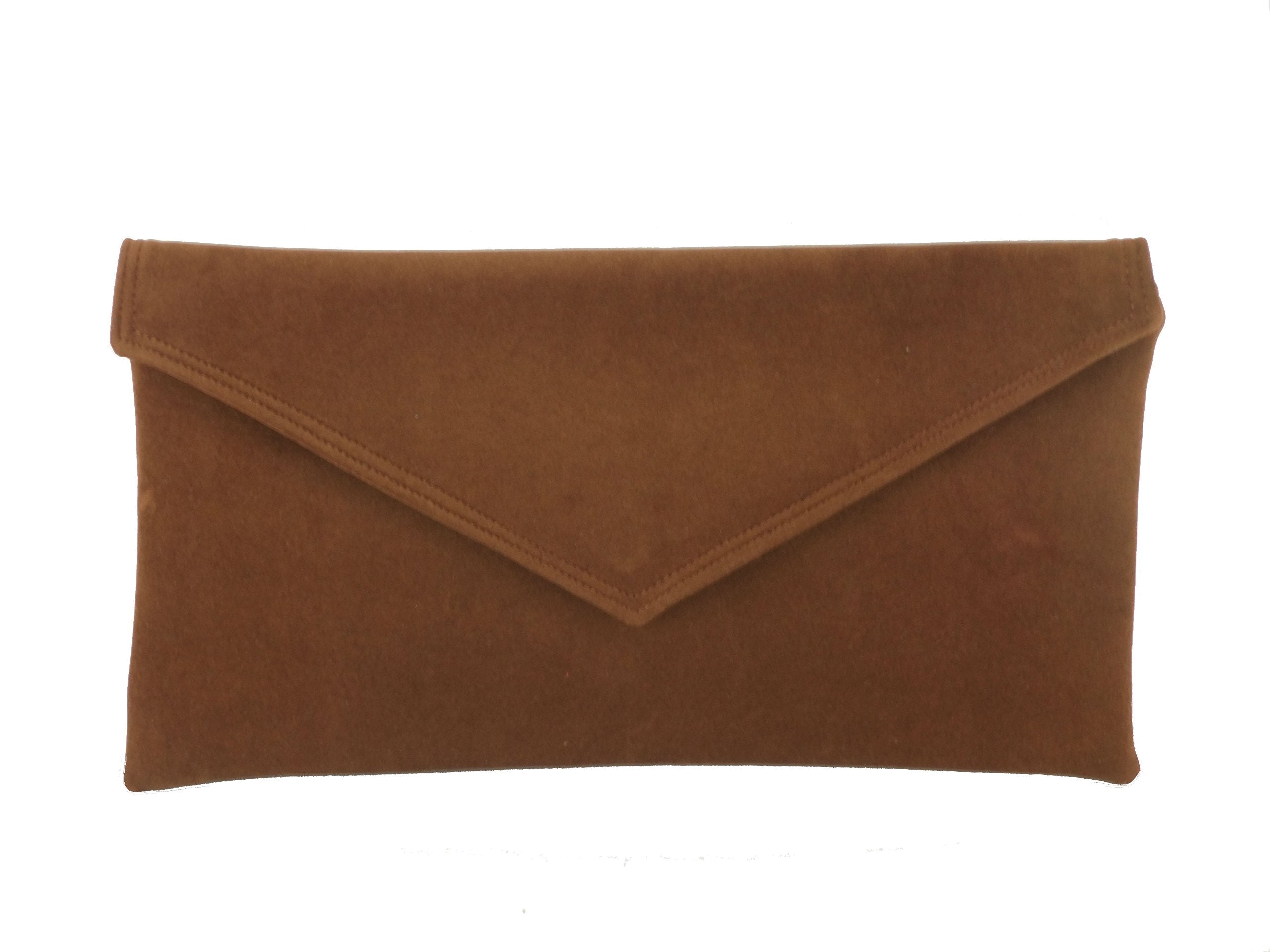 LONI Clutch/Shoulder Bag Faux Suede Handmade in The UK