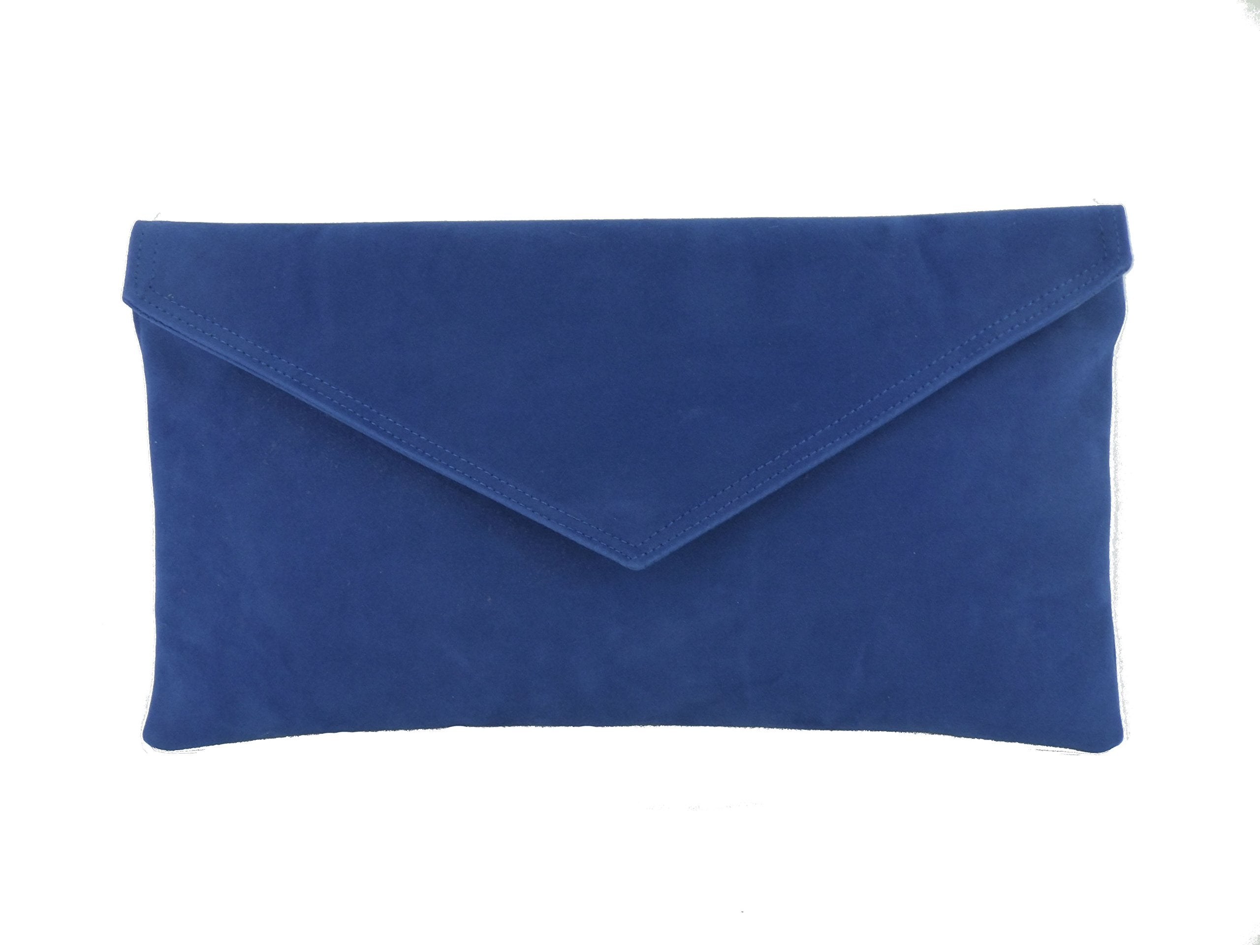 LONI Clutch/Shoulder Bag Faux Suede Handmade in The UK