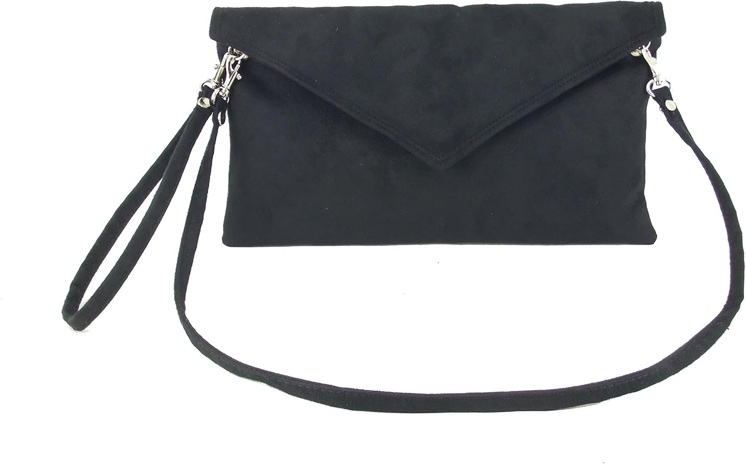LONI Clutch/Shoulder Bag Faux Suede Handmade in The UK