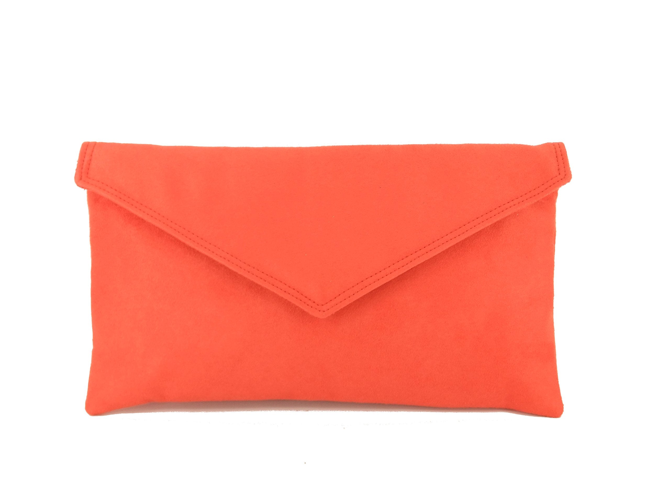 LONI Clutch/Shoulder Bag Faux Suede Handmade in The UK