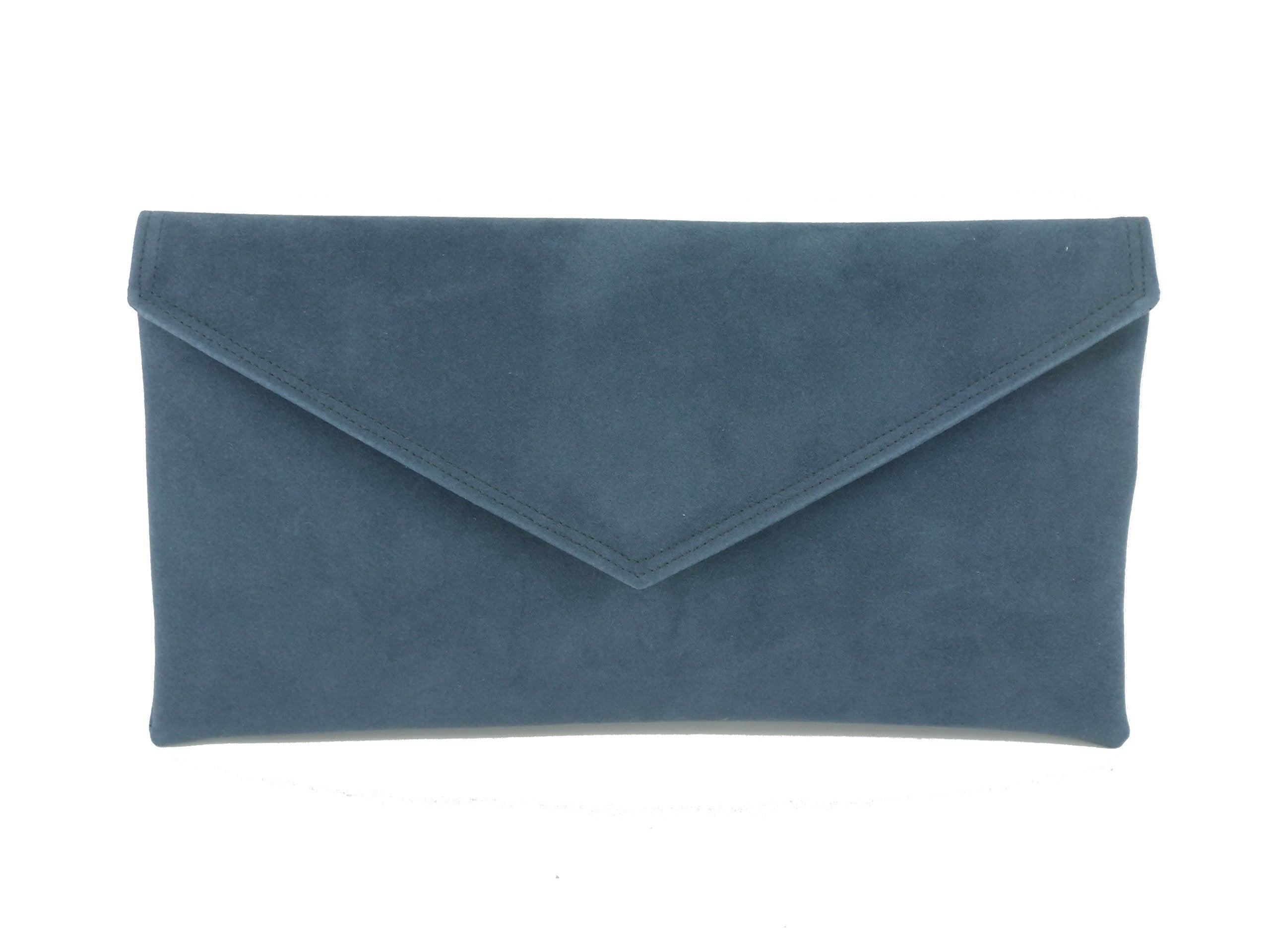 LONI Clutch/Shoulder Bag Faux Suede Handmade in The UK