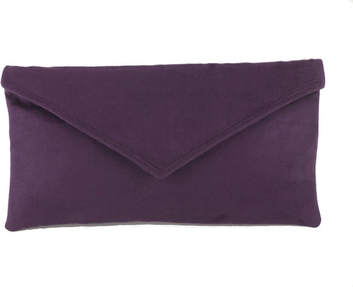 LONI Clutch/Shoulder Bag Faux Suede Handmade in The UK