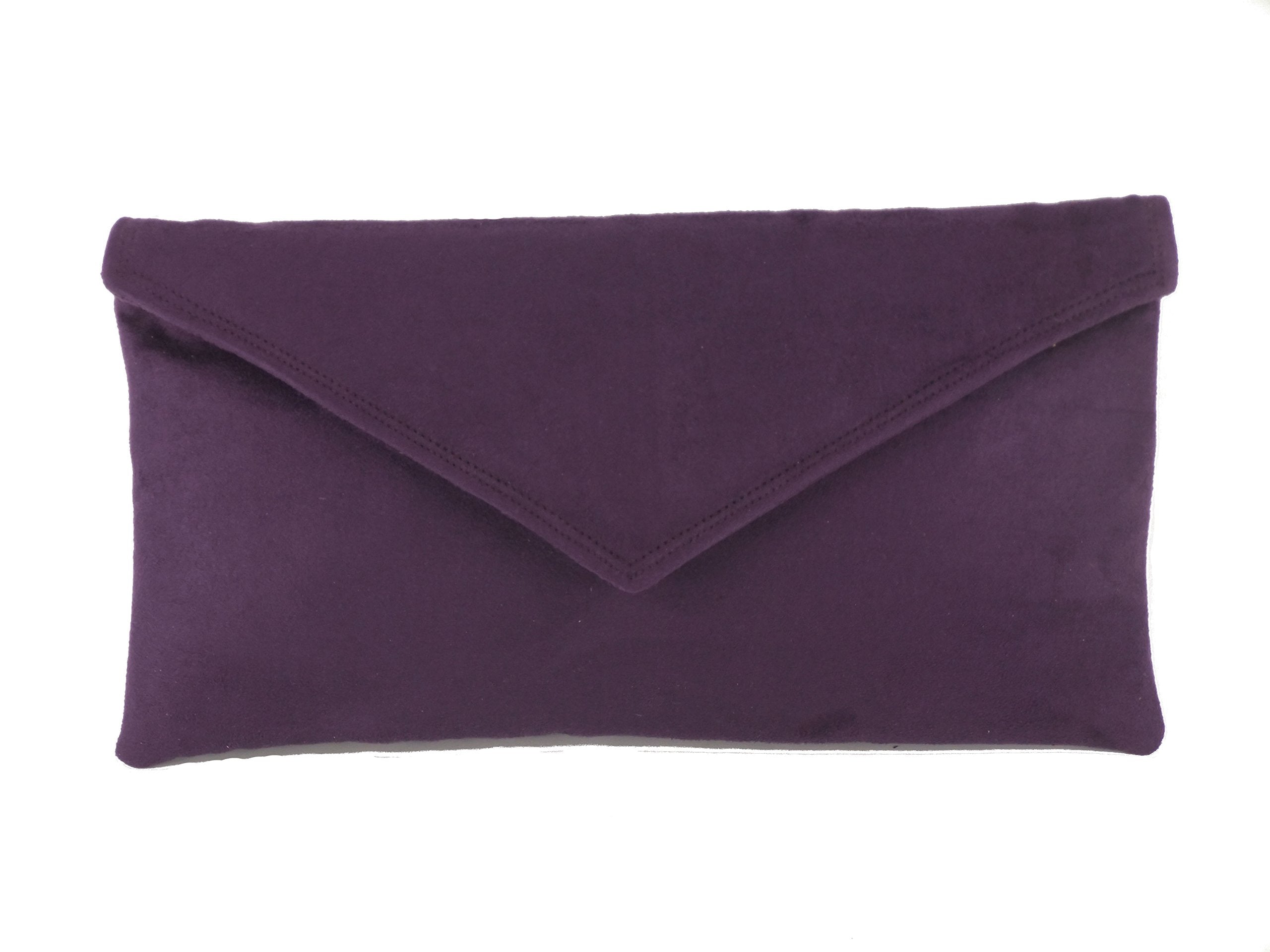 LONI Clutch/Shoulder Bag Faux Suede Handmade in The UK