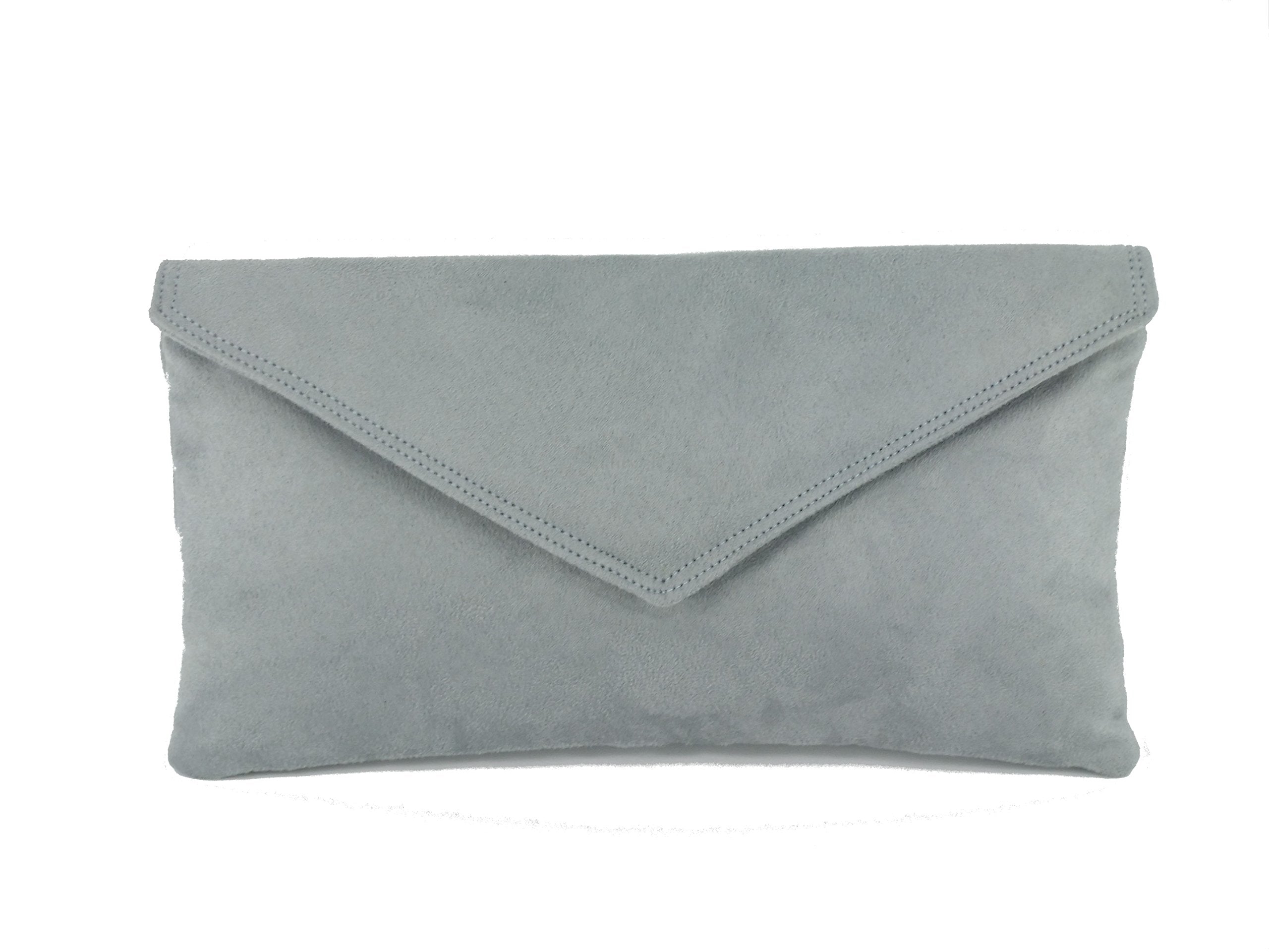LONI Clutch/Shoulder Bag Faux Suede Handmade in The UK