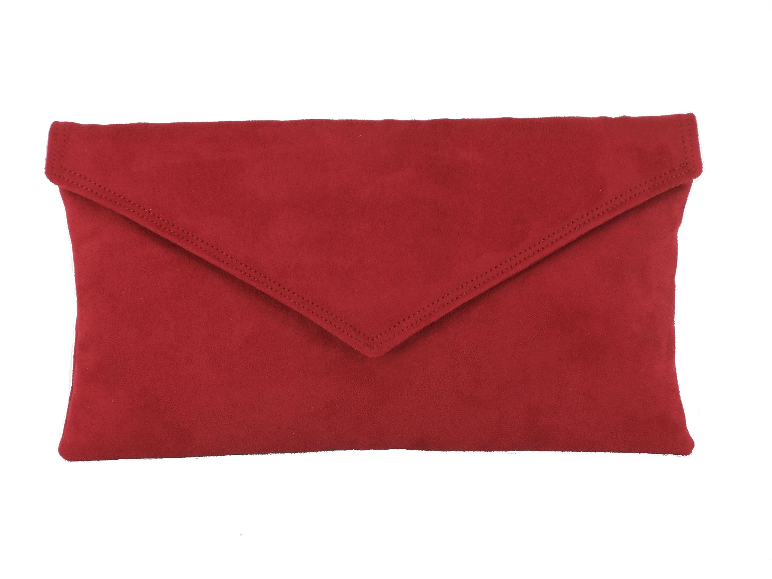 LONI Clutch/Shoulder Bag Faux Suede Handmade in The UK