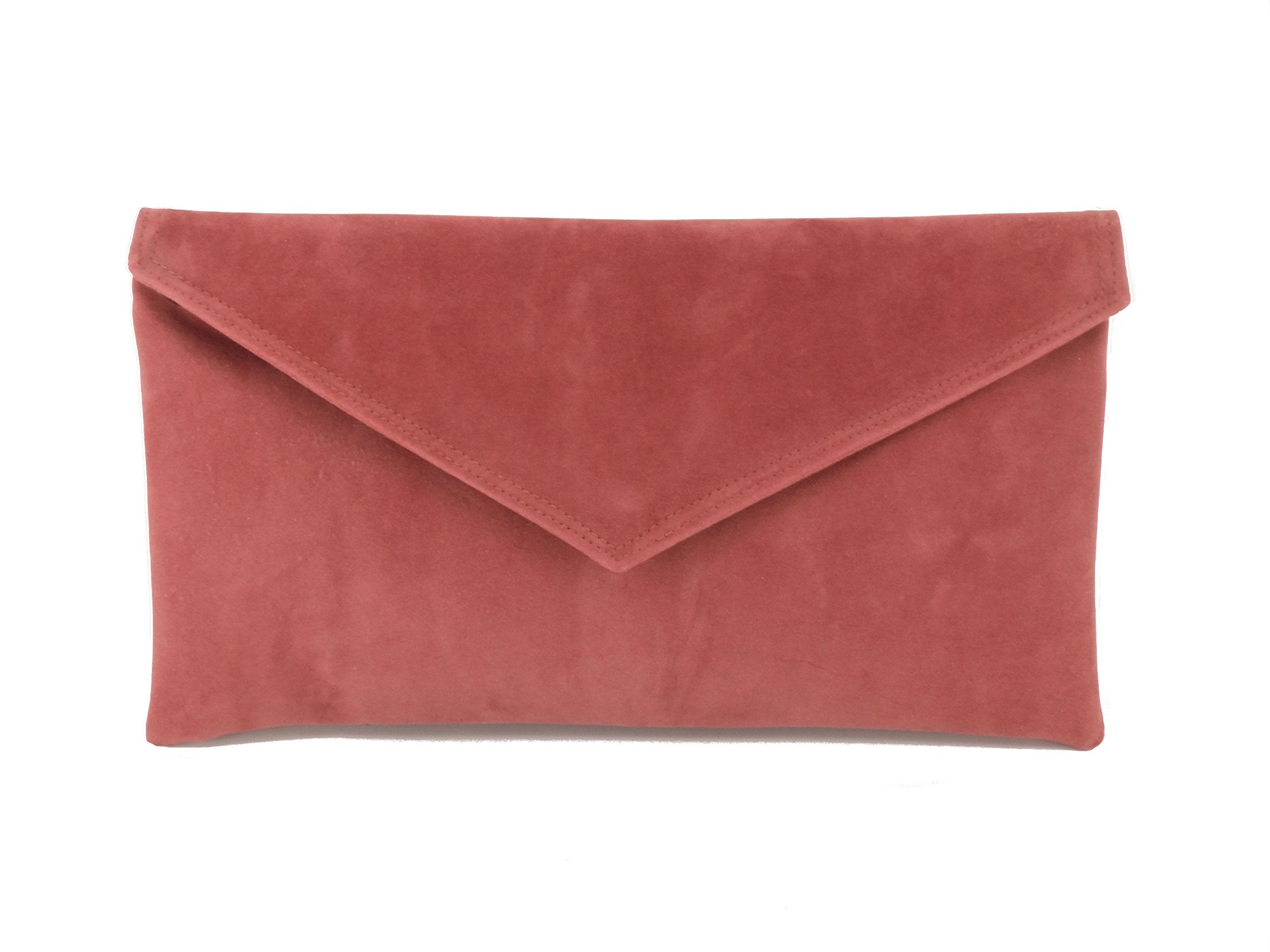 LONI Clutch/Shoulder Bag Faux Suede Handmade in The UK